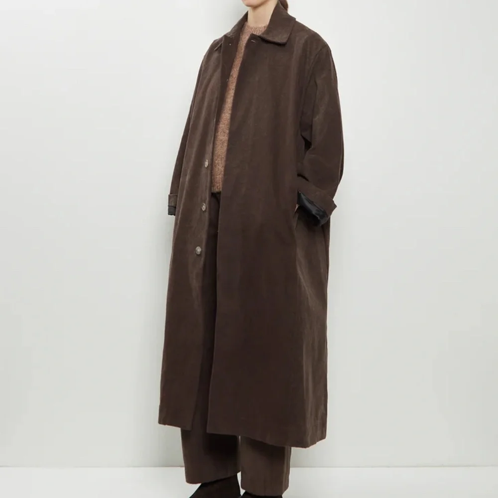 Lauren Manoogian Canvas Car Coat in Soil - Picture 8 of 10